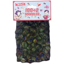 Large Bag of Marbles - 100 2 Children's Assorted Toy Glass marbles for Games