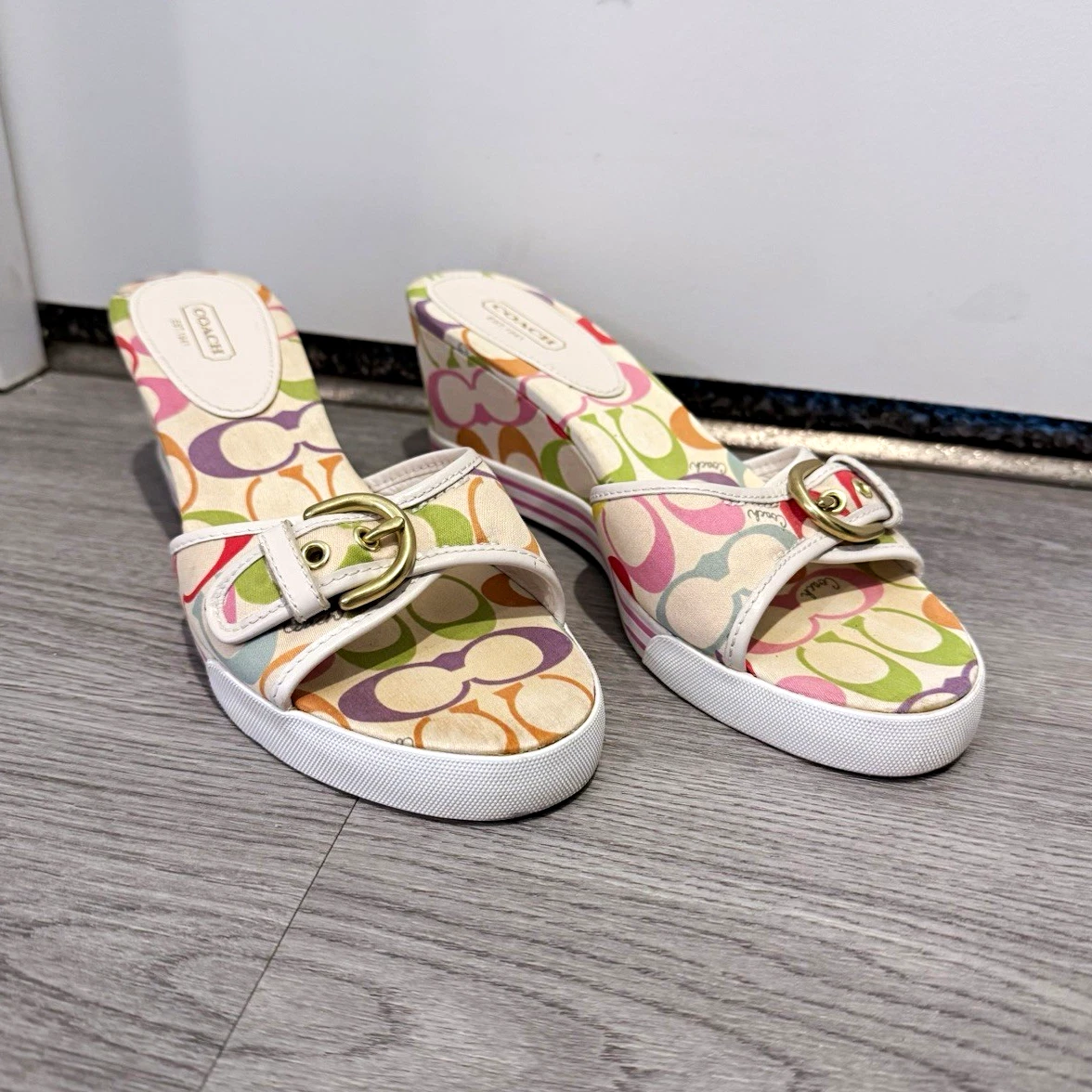 Coach White Sandals for Women for sale | eBay display picture 3