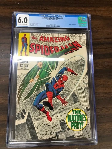 The Amazing Spider-Man #64, CGC 6.0, 1968 The Vultures Prey!
