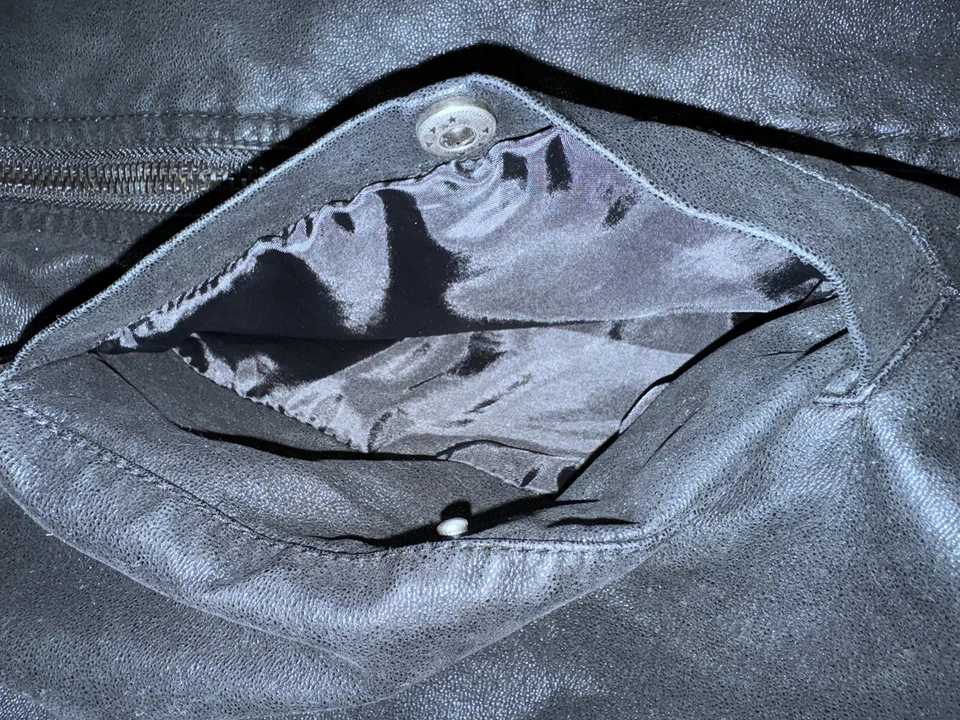 Large Mens Rock Style Motorcycle Jacket Coat Sportswear Biker Bomber - Image 4 of 4