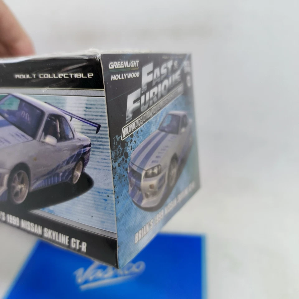 Nissan Skyline GT-R 1999 Fast & Furious Brian's escala 1:43 Greenlight #86208 Foto 4 de 4