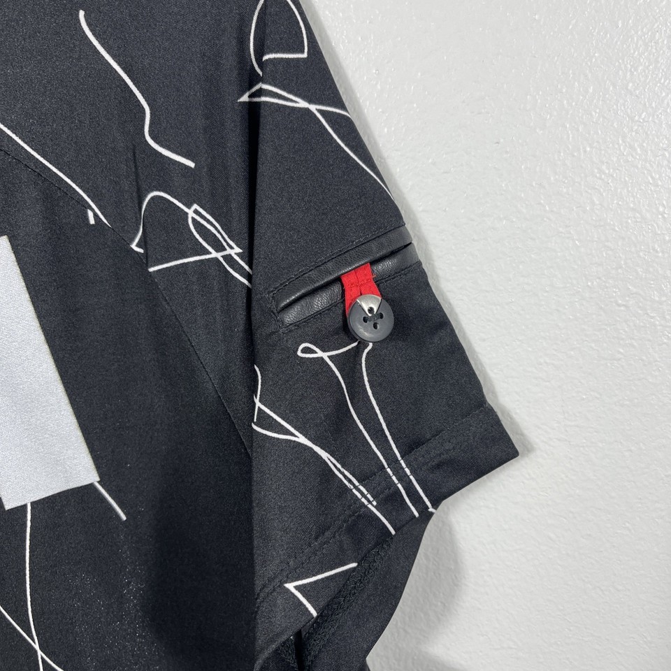 Jamie Sadock pull de golf texturé 1/4 zip haut Artsy manches longues