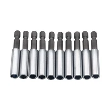 10Pcs Compact Magnetic Bit Tip Extensions Holder 1/4 Hex Shank Drive Guide US