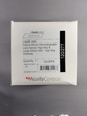 AcuityControls LSXR 3PK Fixture Mount Motion Occupancy Sensor Switch High Bay 36