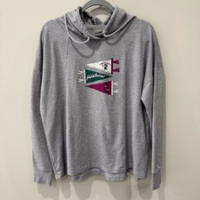 Pinehurst PCC Golf Hoodie Size Large Grey Flags