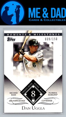 2007 Topps Moments & Milestones #61-8 Dan Uggla #/150
