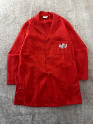 Vintage 1980er Texaco Arbeit lästige lange Jacke Medium Made in GB Film TV Kostüm Requisiten
