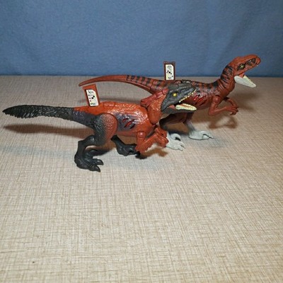 Jurassic World Dominion Extreme Damage Atrociraptor, Pyroraptor Dinosaur Figures