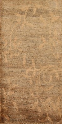 Brown & Gold Moroccan Oriental Rug Foyer Handmade Contemporary Accent Carpet 3x6