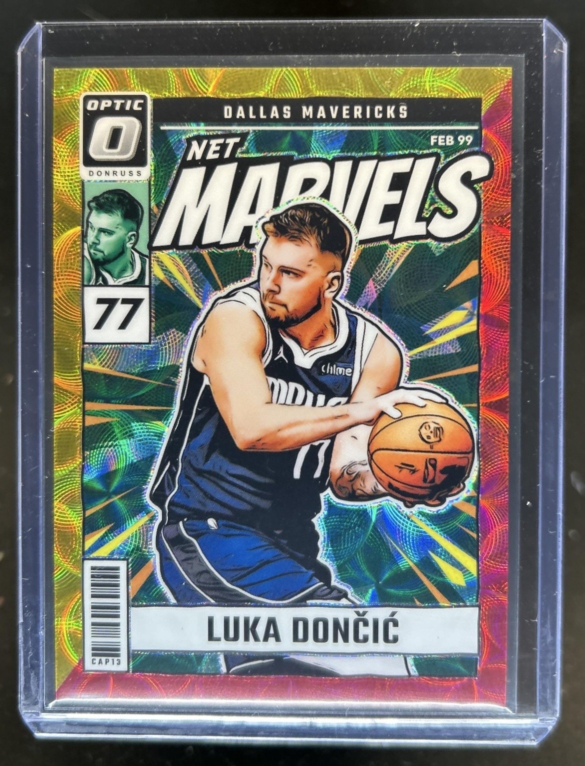 2024-25 Donruss Optic Luka Doncic Net Marvels Red & Gold International #/99