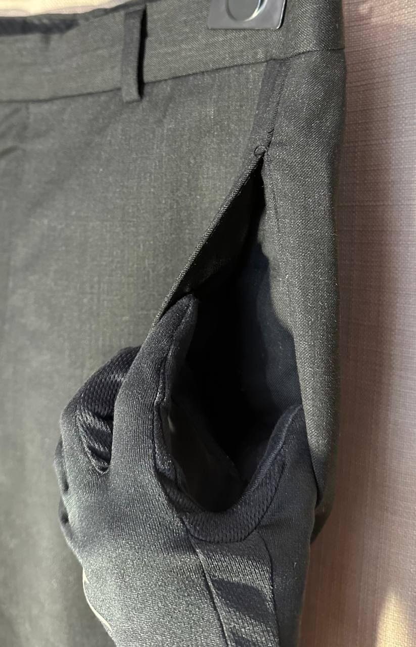 Yves Saint Laurent YSL Tuta Abito Pantaloni Lana Classico Uomo