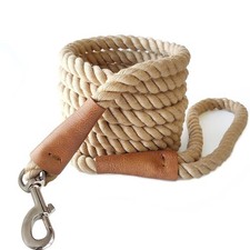 BTINESFUL Heavy Duty Cotton Dog Leash 10 ft, Strong Rope Leash Soft Handle Do...