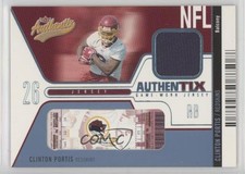 2004 Fleer Authentix Jersey Balcony Blue 146/150 Clinton Portis #JA-CP n1u