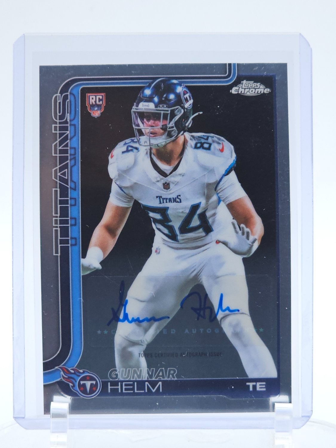 Gunnar Helm Topps Chrome Rookies Autograph #GH Base