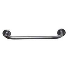 Healthsmart Knurled Grab Bar, 18" L, Steel, Chrome plated 521-1570-0618