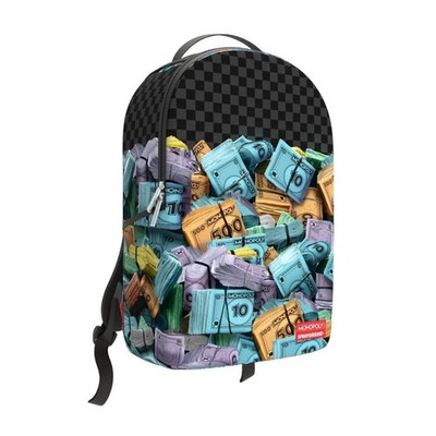 Authentic SPRAYGROUND MONOPOLY MONEY STACKS BACKPACK (B8782) - Limited Edition