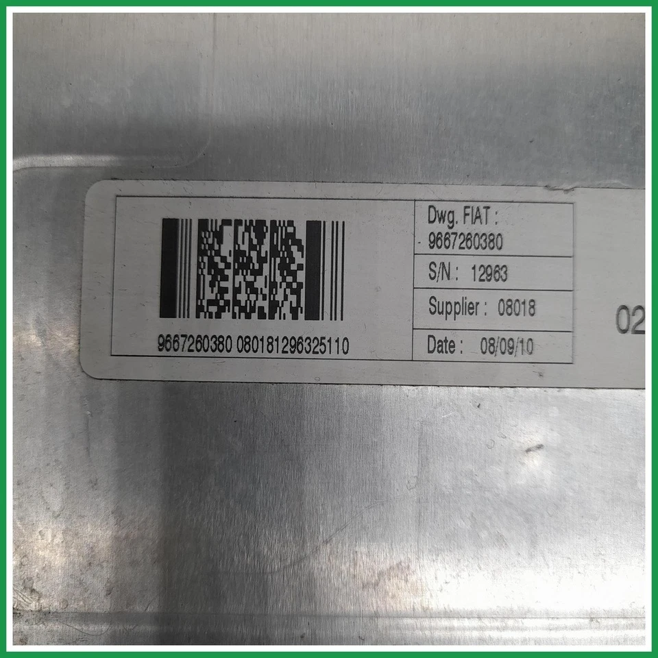 Centralina Motore Iniezione ECU Valeo Fiat Qubo 9666624380 2008 2016 Usato  - Immagine 2 di 4