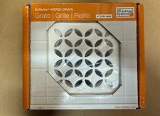 Schluter Systems Schluter-KERDI-DRAIN Grate 4" 100mm Matte White Floral 8917