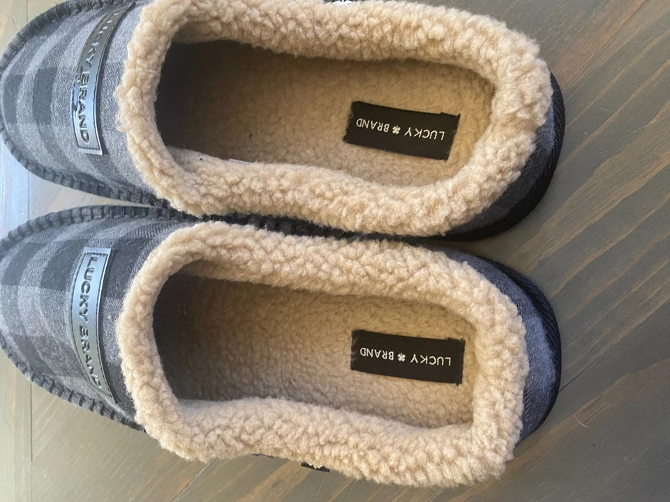 Men's Lucky Brand Comfort Plush Fall Slippers, NEW, size 11 - Image 2 of 4