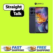 Straight Talk Prepaid Smartphone Motorola Moto G 2025, 5G, 64GB, Blue - Phone