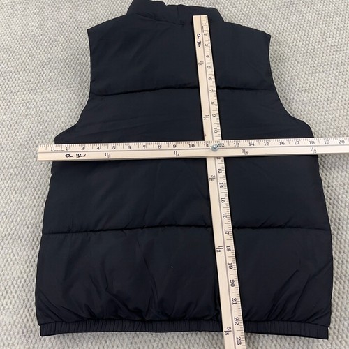 Abercrombie & Fitch Puffer Vest Boys 11/12 Black Full Zip Jacket Youth Kids - Picture 16 of 19