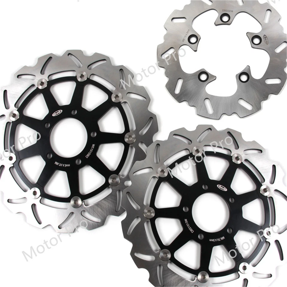 Front Rear Brake Rotors For Suzuki GSXR750 1996-2003 TL1000S 97-01 TL1000R 98-03 - Image 2 of 3