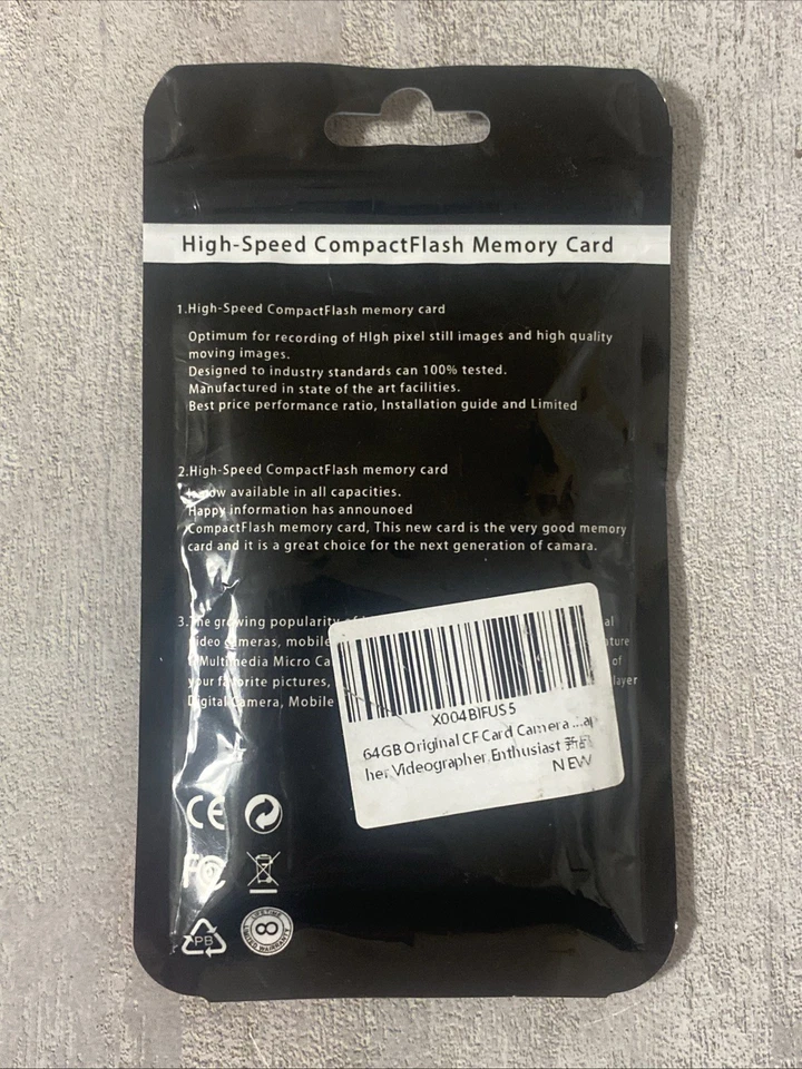 Compact Flash Card 64GB CF Card Camera Memory Card - NEW - Image 2 of 4