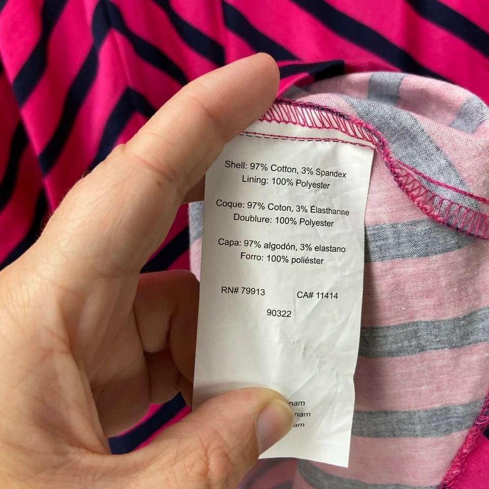 Motherhood Maternity Medium Womens Hot Pink Black Sleeveless A-line Dress - Image 4 of 4