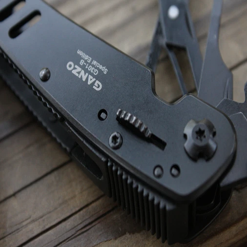 Multi Tools GANZO 301-B Black Multi Pliers Tool Toolkit 22in1 Screwdriver Knife