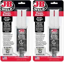 J-B Weld Plastic Bonder Black 25Ml Syringe - 2 Pack (50139-2), 25 Ml - 2 Pack