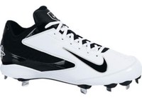 Nike 615963-101 Huarache Strike Low Metal Cleat-wht/blk-12 on sale Nike 615963-101 Huarache Strike Low Metal Cleat-wht/blk-12 on sale