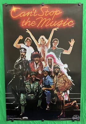 New Music Movement 1980 ポスター original 1980 CAN'T STOP THE MUSIC Rolled Movie Poster 23x35 The