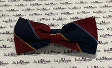 BROOKS BROTHERS Boys Red Multicolor “Red Fleece” Bow Tie Silk (New-Minor Flaws)