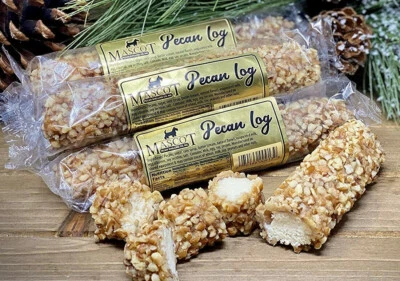 MASCOT PECAN SHELLING COMPANY Mascot Pecans Since 195 Pecan Log Rolls Pack of 3 in Gift Box