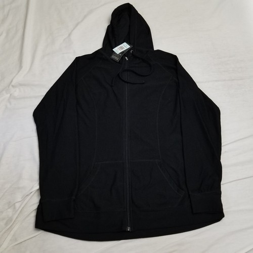 Torrid Active Hoodie Womens 2X 2 Black Full Zip Jacket Performance Sweatshirt - Picture 2 of 8