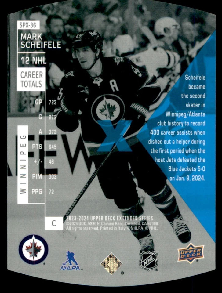 2023-24 Upper Deck Extended Series SPX Holoview Mark Scheifele #SPX36 - Image 2 of 2