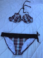 Adorable Vintage 80s Venice Beach Gingham Pri...