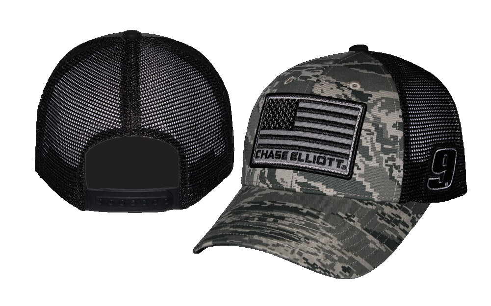 NEW 2025 Chase Elliott #9 USA FLAG Patch Dig CAMO Embroidered