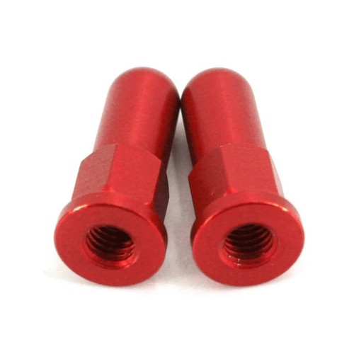 KKE Dirt Bike Rim Lock Covers Nuts Washers Fit Honda CR125R CR250R CNC Red Alum - Picture 5 of 6