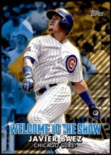 Javier Baez 2022 Topps 5x7 Welcome to the Show Gold #WTTS-19 6/10 Cubs