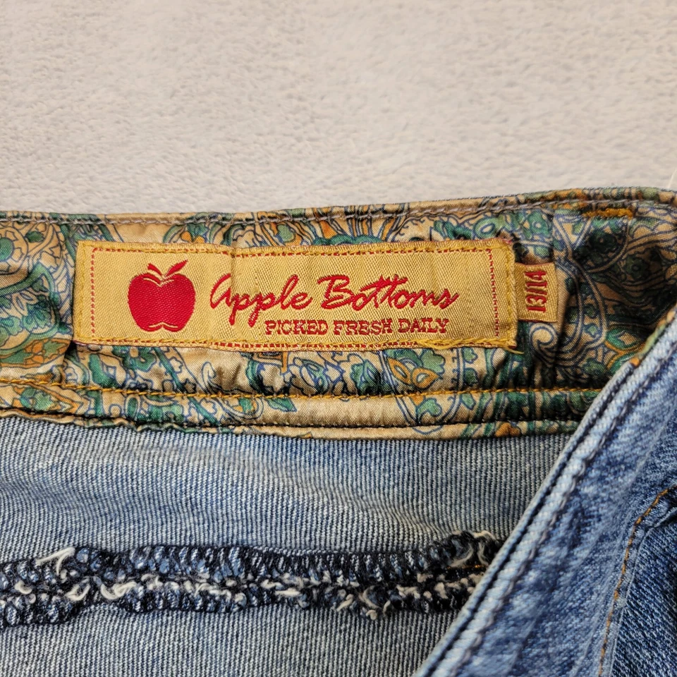Apple Bottom Jeans Women 14 Shorts Denim Pants Skinny Biker Nelly Vintage Y2K - Image 4 of 4