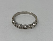 Vintage Sterling Silver 925 DQ CZ Ring Size 6