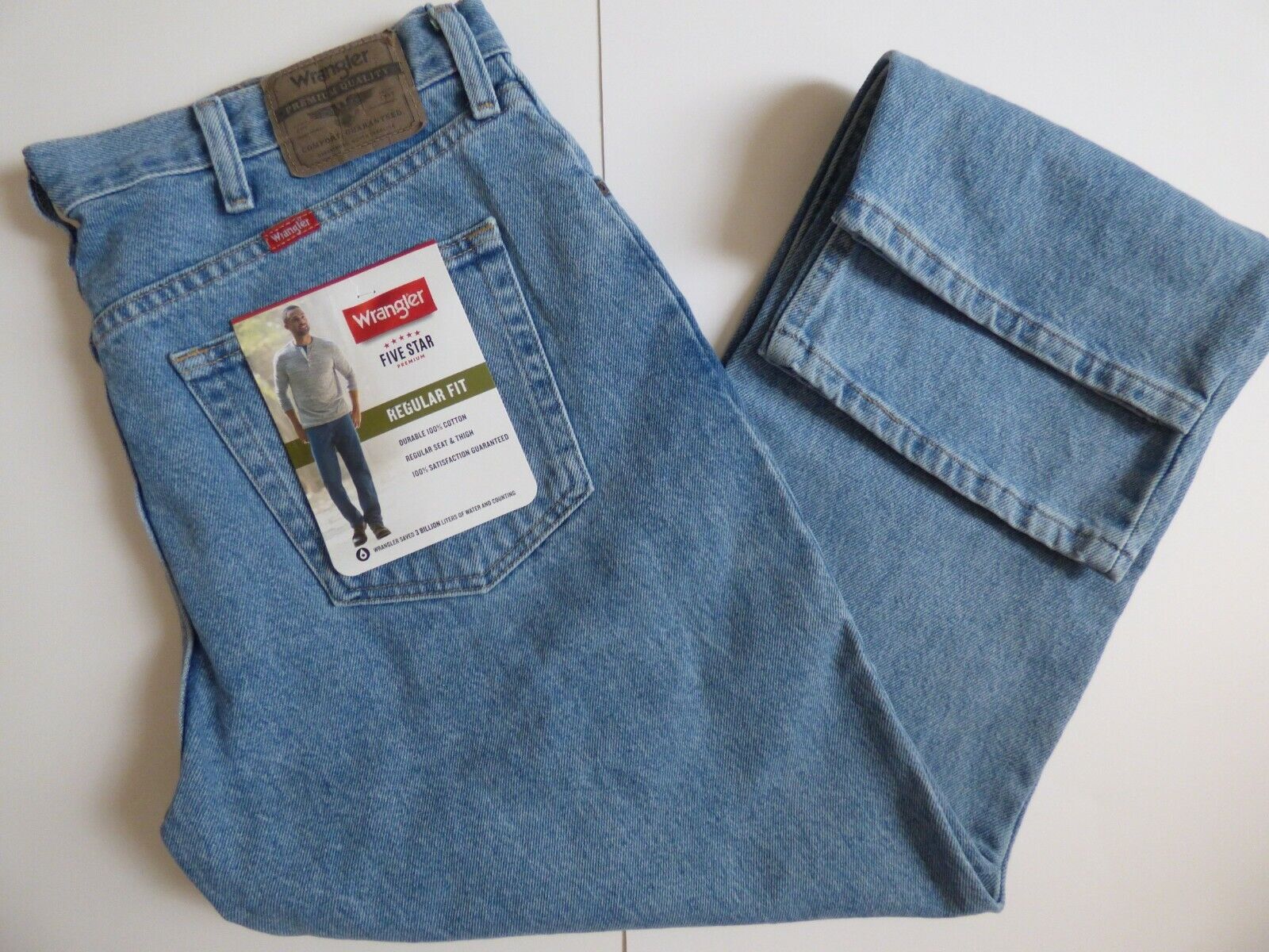 Men's Wrangler Regular Fit Five Star Jean 96501 - 100% Cotton | eBay