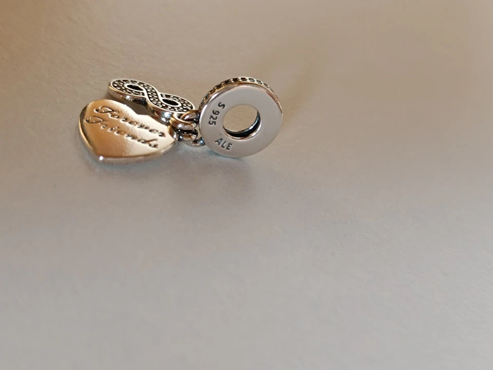 Pandora Forever Friends Heart Dangle Charm (791948CZ) - Bild 3 von 4