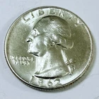1962 D Washington Quarter 90% Silver AU ALMOST UNCITCULATED DETAILS #8088