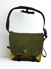 Borsa per laptop Crumpler Messenger Wake-O-Phone bicolore verde imbottita rara Y2K retrò