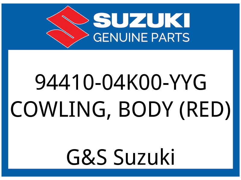 COWLING, BODY (RED) | FOR AV4