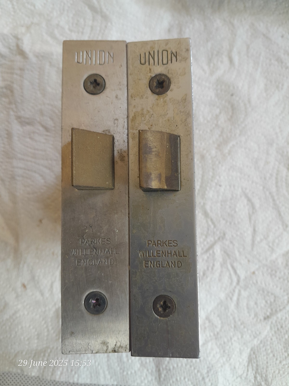 UNION Chrome Faced 2677 Flat Mortice Latch 64mm