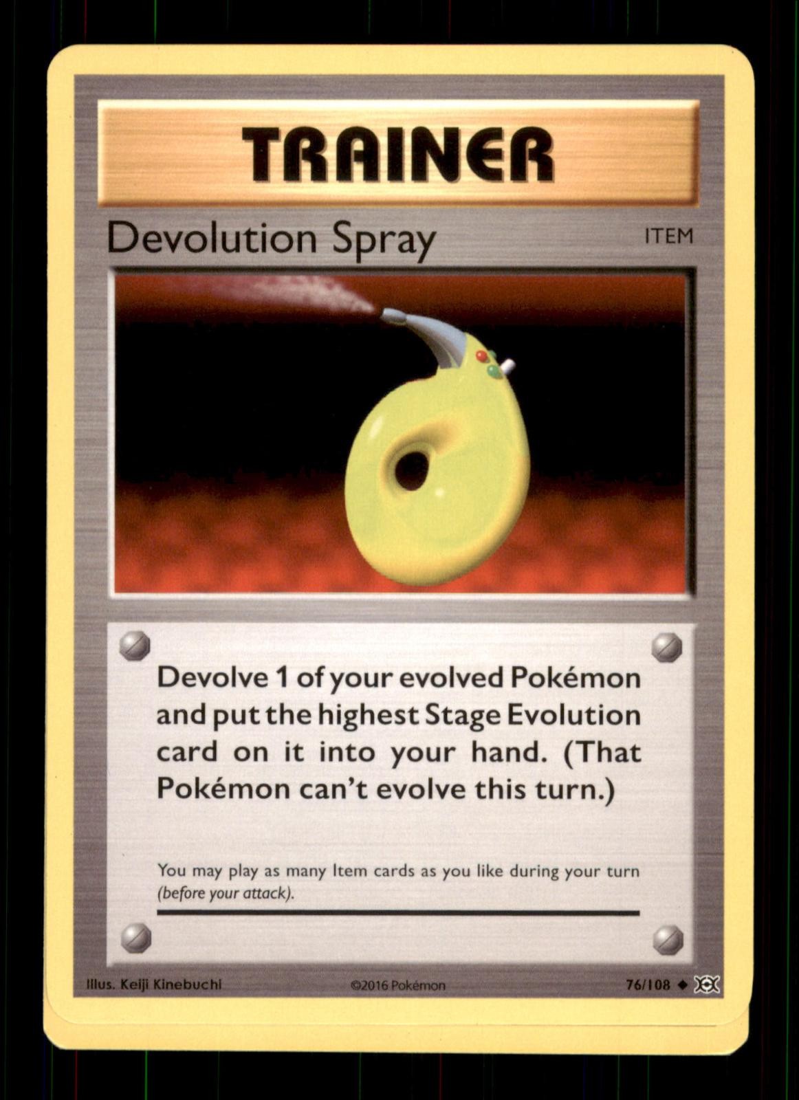 Devolution Spray 76/108 Evolutions Pokemon TCG Moderately Played