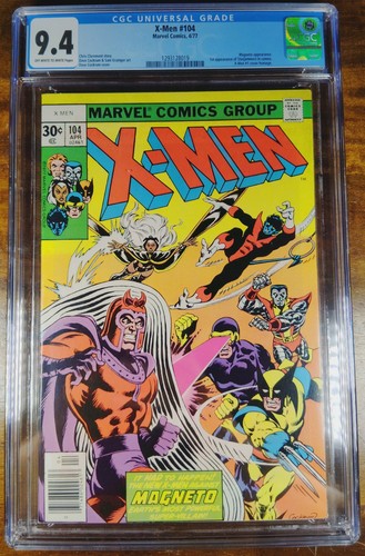X-Men #104 (Apr 1977, Marvel) CGC 9.4 NM OW/W pg 1st Starjammers #1 cover swipe
